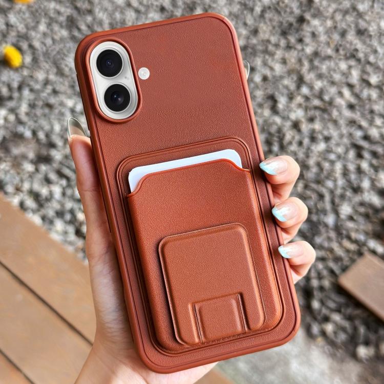 Quadratische Faltbare Kartenetui Halter Handyhülle, Für iPhone 16 Plus, Für iPhone 16, Für iPhone 15 Pro Max, Für iPhone 15 Pro, Für iPhone 15 Plus, Für iPhone 15