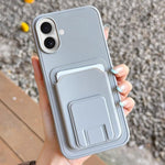 Quadratische Faltbare Kartenetui Halter Handyhülle, Für iPhone 16 Plus, Für iPhone 16, Für iPhone 15 Pro Max, Für iPhone 15 Pro, Für iPhone 15 Plus, Für iPhone 15
