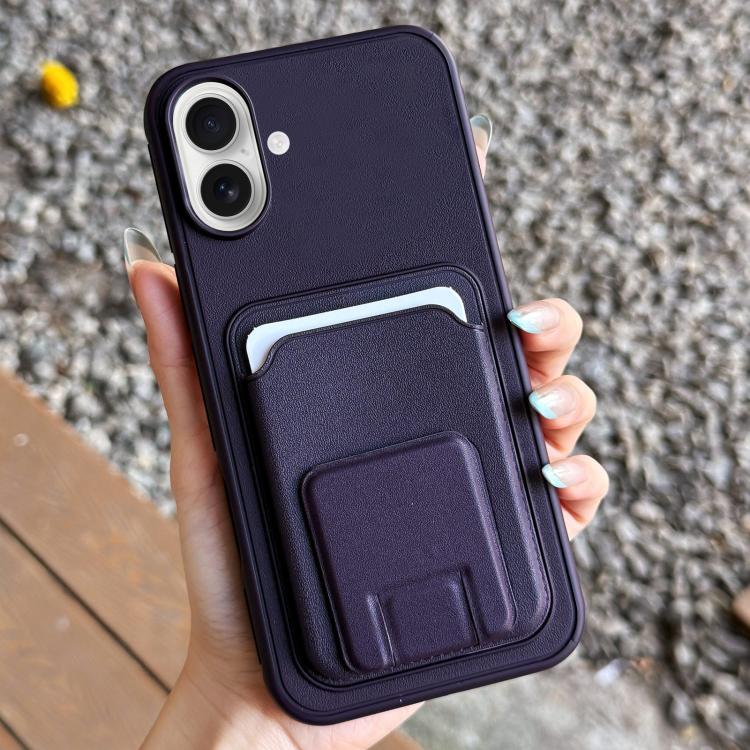 Quadratische Faltbare Kartenetui Halter Handyhülle, Für iPhone 16 Plus, Für iPhone 16, Für iPhone 15 Pro Max, Für iPhone 15 Pro, Für iPhone 15 Plus, Für iPhone 15