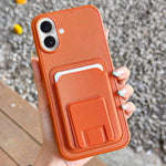 Quadratische Faltbare Kartenetui Halter Handyhülle, Für iPhone 16 Plus, Für iPhone 16, Für iPhone 15 Pro Max, Für iPhone 15 Pro, Für iPhone 15 Plus, Für iPhone 15