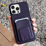 Quadratische Faltbare Kartenetui Halter Handyhülle, Für iPhone 16 Plus, Für iPhone 16, Für iPhone 15 Pro Max, Für iPhone 15 Pro, Für iPhone 15 Plus, Für iPhone 15