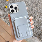 Quadratische Faltbare Kartenetui Halter Handyhülle, Für iPhone 16 Plus, Für iPhone 16, Für iPhone 15 Pro Max, Für iPhone 15 Pro, Für iPhone 15 Plus, Für iPhone 15