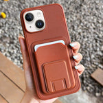 Quadratische Faltbare Kartenetui Halter Handyhülle, Für iPhone 16 Plus, Für iPhone 16, Für iPhone 15 Pro Max, Für iPhone 15 Pro, Für iPhone 15 Plus, Für iPhone 15