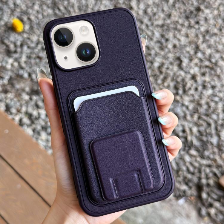 Quadratische Faltbare Kartenetui Halter Handyhülle, Für iPhone 16 Plus, Für iPhone 16, Für iPhone 15 Pro Max, Für iPhone 15 Pro, Für iPhone 15 Plus, Für iPhone 15