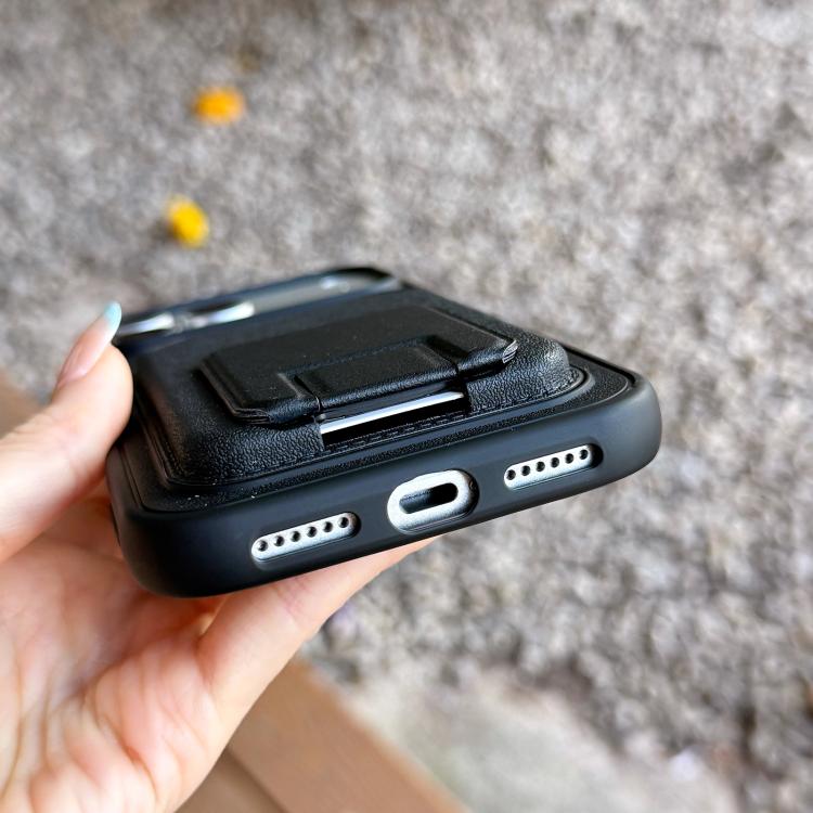Quadratische Faltbare Kartenetui Halter Handyhülle, Für iPhone 16 Plus, Für iPhone 16, Für iPhone 15 Pro Max, Für iPhone 15 Pro, Für iPhone 15 Plus, Für iPhone 15
