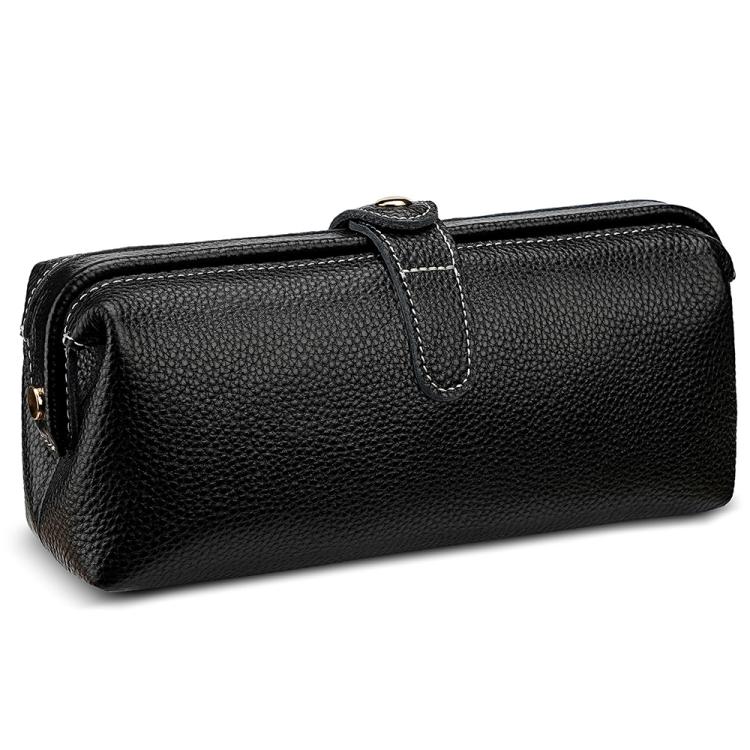 Praktische Waschung Echtes Leder Make-up-Tool-Aufbewahrungstasche