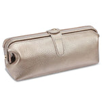 Praktische Waschung Echtes Leder Make-up-Tool-Aufbewahrungstasche