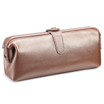 Praktische Waschung Echtes Leder Make-up-Tool-Aufbewahrungstasche