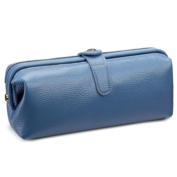 Praktische Waschung Echtes Leder Make-up-Tool-Aufbewahrungstasche