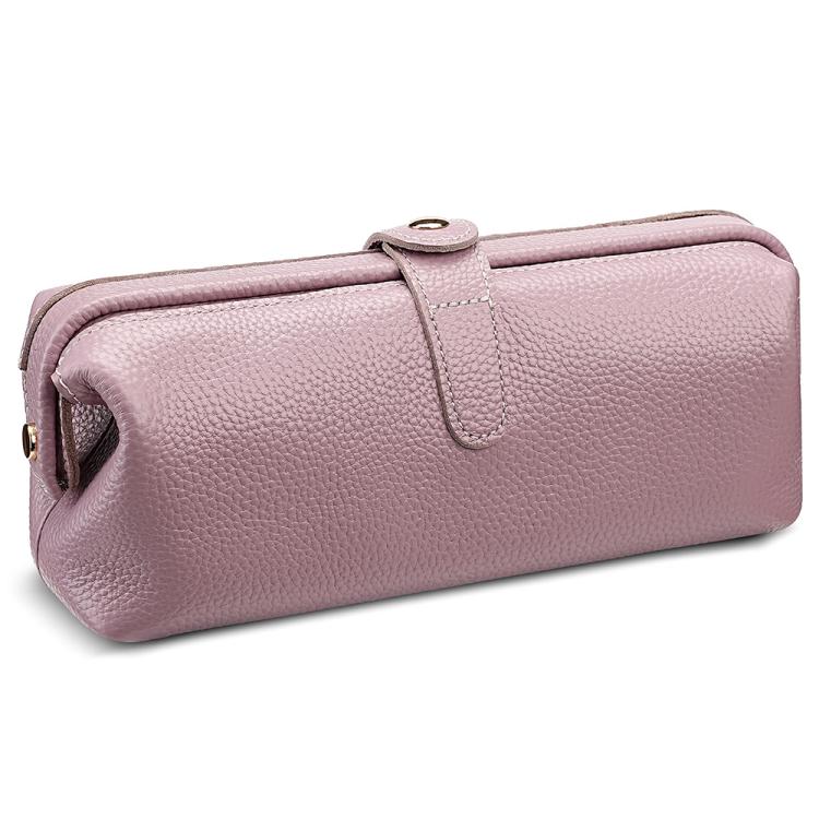 Praktische Waschung Echtes Leder Make-up-Tool-Aufbewahrungstasche