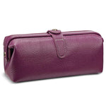 Praktische Waschung Echtes Leder Make-up-Tool-Aufbewahrungstasche
