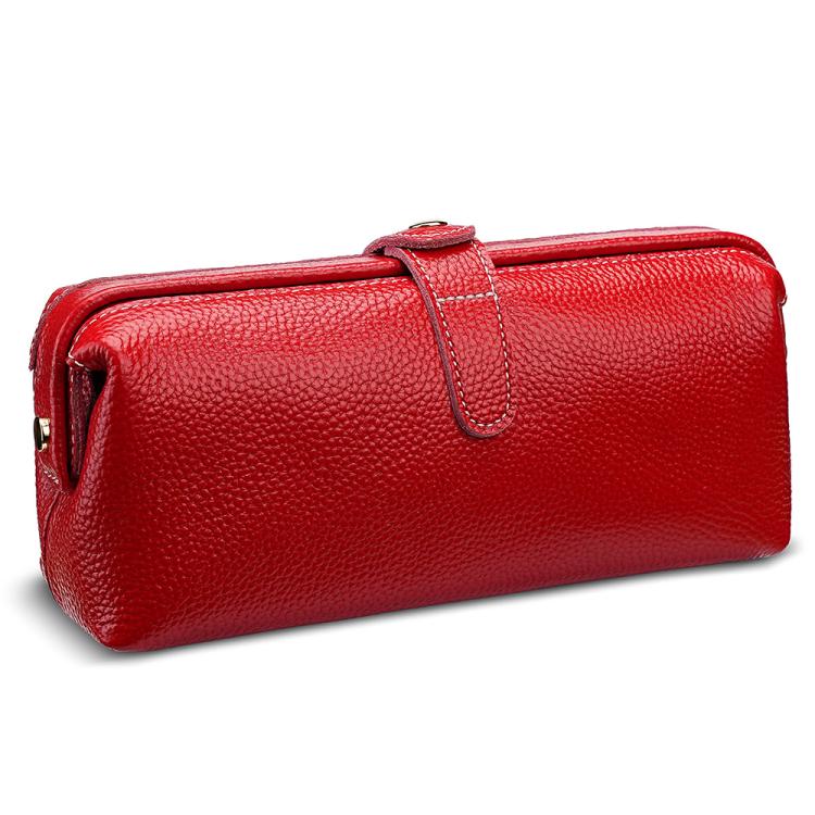 Praktische Waschung Echtes Leder Make-up-Tool-Aufbewahrungstasche