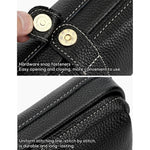 Praktische Waschung Echtes Leder Make-up-Tool-Aufbewahrungstasche