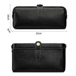 Praktische Waschung Echtes Leder Make-up-Tool-Aufbewahrungstasche