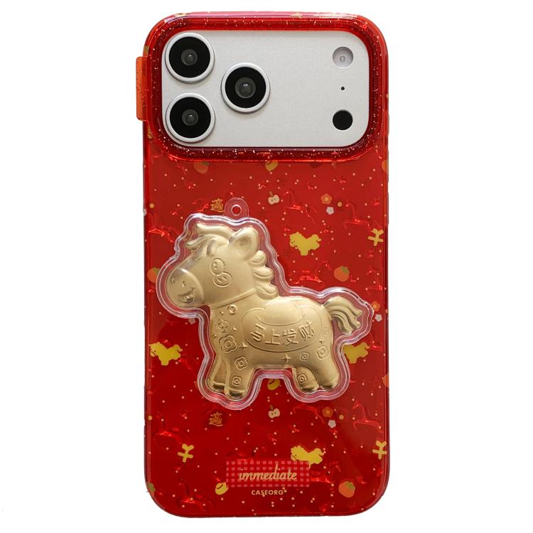 Chinesisches Neujahr Traditionelle Glücksbringer PC + TPU Handyhülle, Für iPhone 17 Pro Max, Für iPhone 17 Pro