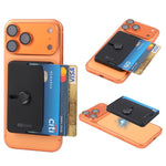 XDcase Seitlich drückbarer magnetischer 3-Kartenhalter für iPhone / Galaxy & mehr