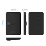 XDcase Seitlich drückbarer magnetischer 3-Kartenhalter für iPhone / Galaxy & mehr