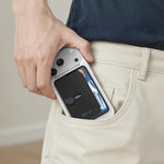 XDcase Seitlich drückbarer magnetischer 3-Kartenhalter für iPhone / Galaxy & mehr