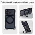 XDcase Pivot Stand Four-Corner Hole Magnetic Phone Case, Lanyard Not Included, For iPhone 17 Pro Max, For iPhone 17 Pro
