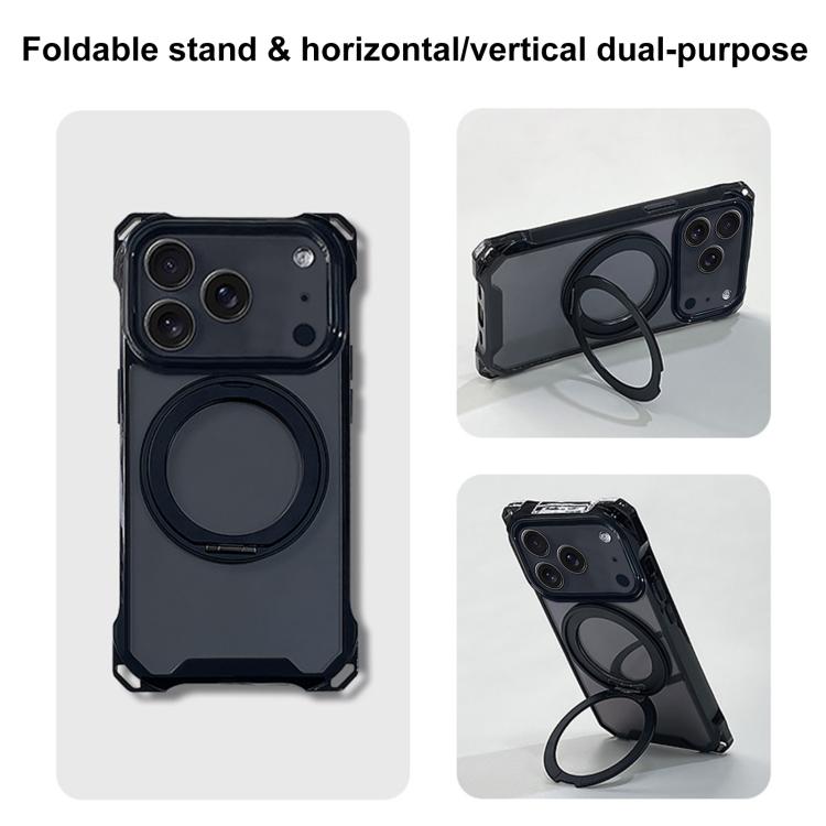 XDcase Pivot Stand Four-Corner Hole Magnetic Phone Case, Lanyard Not Included, For iPhone 17 Pro Max, For iPhone 17 Pro