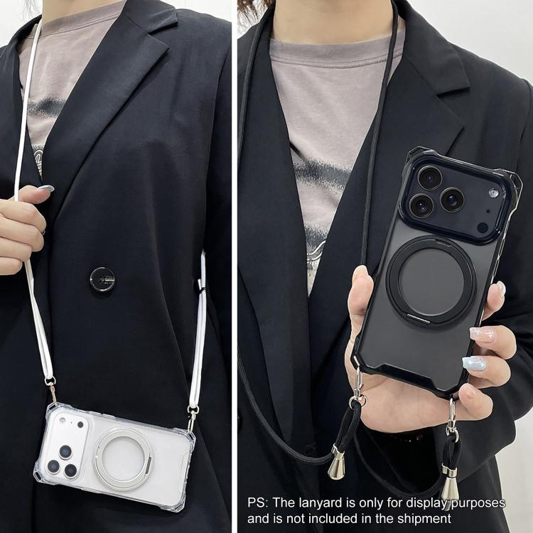 XDcase Pivot Stand Four-Corner Hole Magnetic Phone Case, Lanyard Not Included, For iPhone 17 Pro Max, For iPhone 17 Pro