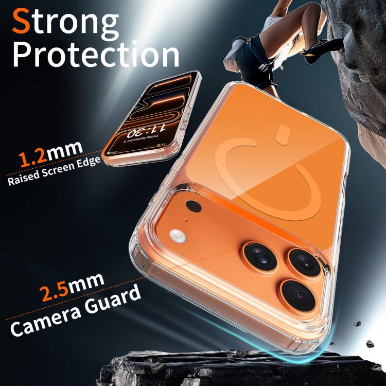 Bunte Harte PC Hybrid Weiche TPU Magnetische Handyhülle, Für iPhone 17 Pro Max, Für iPhone 17 Pro, Für iPhone 17