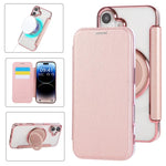 Ultradünner Drehbarer Halter Magnetische Beschichtung Vegane Leder Handyhülle, Für iPhone 17e / 16e, Für iPhone 17 Pro Max, Für iPhone 17 Pro, Für iPhone 17, Für iPhone Air, Für iPhone 16 Pro Max