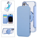 Ultradünner Drehbarer Halter Magnetische Beschichtung Vegane Leder Handyhülle, Für iPhone 17e / 16e, Für iPhone 17 Pro Max, Für iPhone 17 Pro, Für iPhone 17, Für iPhone Air, Für iPhone 16 Pro Max