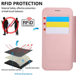 Ultradünner Drehbarer Halter Magnetische Beschichtung Vegane Leder Handyhülle, Für iPhone 17e / 16e, Für iPhone 17 Pro Max, Für iPhone 17 Pro, Für iPhone 17, Für iPhone Air, Für iPhone 16 Pro Max