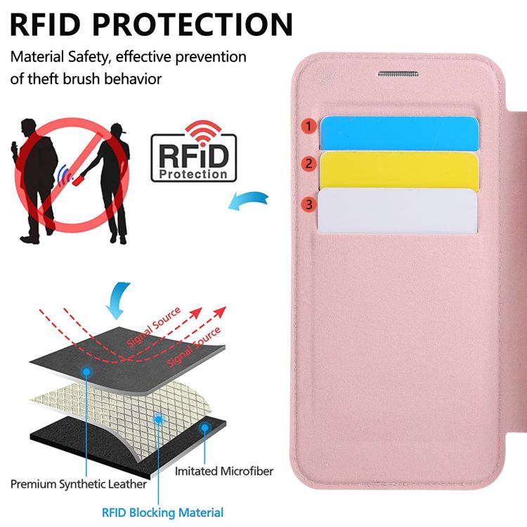 Ultradünner Drehbarer Halter Magnetische Beschichtung Vegane Leder Handyhülle, Für iPhone 17e / 16e, Für iPhone 17 Pro Max, Für iPhone 17 Pro, Für iPhone 17, Für iPhone Air, Für iPhone 16 Pro Max