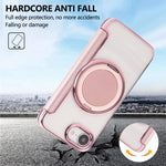 Ultradünner Drehbarer Halter Magnetische Beschichtung Vegane Leder Handyhülle, Für iPhone 17e / 16e, Für iPhone 17 Pro Max, Für iPhone 17 Pro, Für iPhone 17, Für iPhone Air, Für iPhone 16 Pro Max