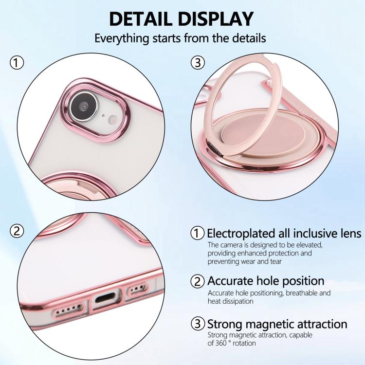 Ultradünner Drehbarer Halter Magnetische Beschichtung Vegane Leder Handyhülle, Für iPhone 17e / 16e, Für iPhone 17 Pro Max, Für iPhone 17 Pro, Für iPhone 17, Für iPhone Air, Für iPhone 16 Pro Max