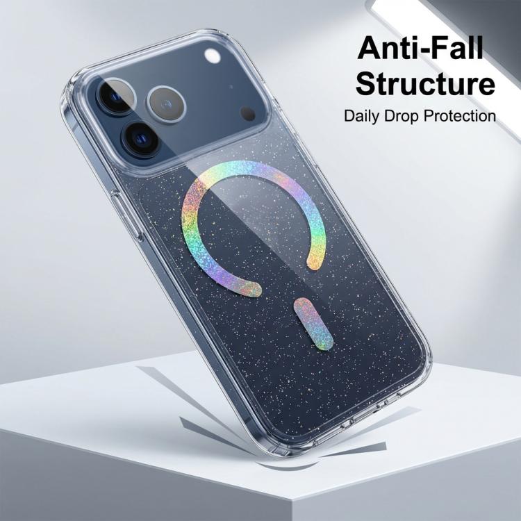 Glitzer Magnetische TPU Handyhülle, Für iPhone 17 Pro Max, Für iPhone 17 Pro