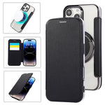 Ultra-thin Magnetic Plating Vegan Leather Phone Case, For iPhone 17 Pro Max, For iPhone 17 Pro, For iPhone 17, For iPhone Air, For iPhone 16e, For iPhone 16 Pro Max