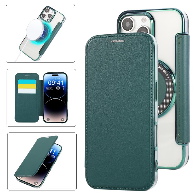 Ultra-thin Magnetic Plating Vegan Leather Phone Case, For iPhone 17 Pro Max, For iPhone 17 Pro, For iPhone 17, For iPhone Air, For iPhone 16e, For iPhone 16 Pro Max
