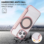Ultra-thin Magnetic Plating Vegan Leather Phone Case, For iPhone 16 Pro, For iPhone 16 Plus, For iPhone 16, For iPhone 15 Pro Max, For iPhone 15 Pro, For iPhone 15 Plus / 14 Plus