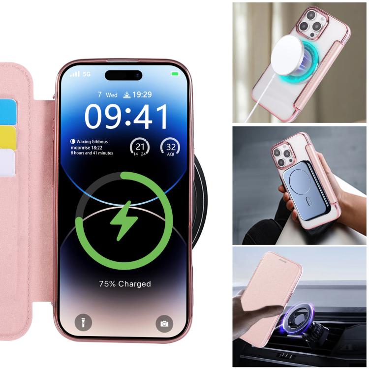 Ultra-thin Magnetic Plating Vegan Leather Phone Case, For iPhone 16 Pro, For iPhone 16 Plus, For iPhone 16, For iPhone 15 Pro Max, For iPhone 15 Pro, For iPhone 15 Plus / 14 Plus