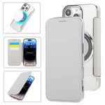 Ultra-thin Magnetic Plating Vegan Leather Phone Case, For iPhone 16 Pro, For iPhone 16 Plus, For iPhone 16, For iPhone 15 Pro Max, For iPhone 15 Pro, For iPhone 15 Plus / 14 Plus