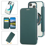 Ultra-thin Magnetic Plating Vegan Leather Phone Case, For iPhone 16 Pro, For iPhone 16 Plus, For iPhone 16, For iPhone 15 Pro Max, For iPhone 15 Pro, For iPhone 15 Plus / 14 Plus