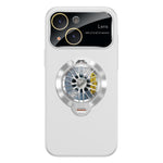 Glasierte PC-Kamera-Fenster Gyro-Kickstand Magnetische Handyhülle, Für iPhone 14 Plus, Für iPhone 14, Für iPhone 14 Pro, Für iPhone 14 Pro Max, Für iPhone 13 Pro Max, Für iPhone 13 Pro