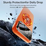 Glasierte PC-Kamera-Fenster Gyro-Kickstand Magnetische Handyhülle, Für iPhone 14 Plus, Für iPhone 14, Für iPhone 14 Pro, Für iPhone 14 Pro Max, Für iPhone 13 Pro Max, Für iPhone 13 Pro