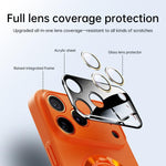 Glasierte PC-Kamera-Fenster Gyro-Kickstand Magnetische Handyhülle, Für iPhone 14 Plus, Für iPhone 14, Für iPhone 14 Pro, Für iPhone 14 Pro Max, Für iPhone 13 Pro Max, Für iPhone 13 Pro