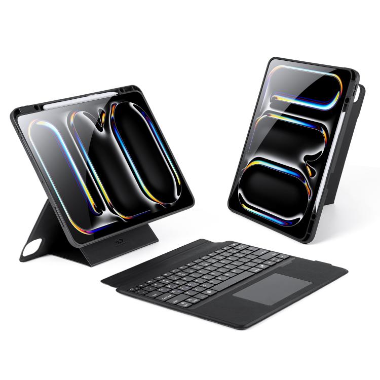 DUX DUCIS DK Series Backlight Magnetic Wireless Keyboard Vegan Leather Tablet Case, For iPad Pro 13 2025 / 2024, For iPad Pro 11 2025 / 2024, For iPad 2025 / 2022, For iPad Air 11 2025 / 2024, For iPad Air 13 2025 / 2024                                ...
