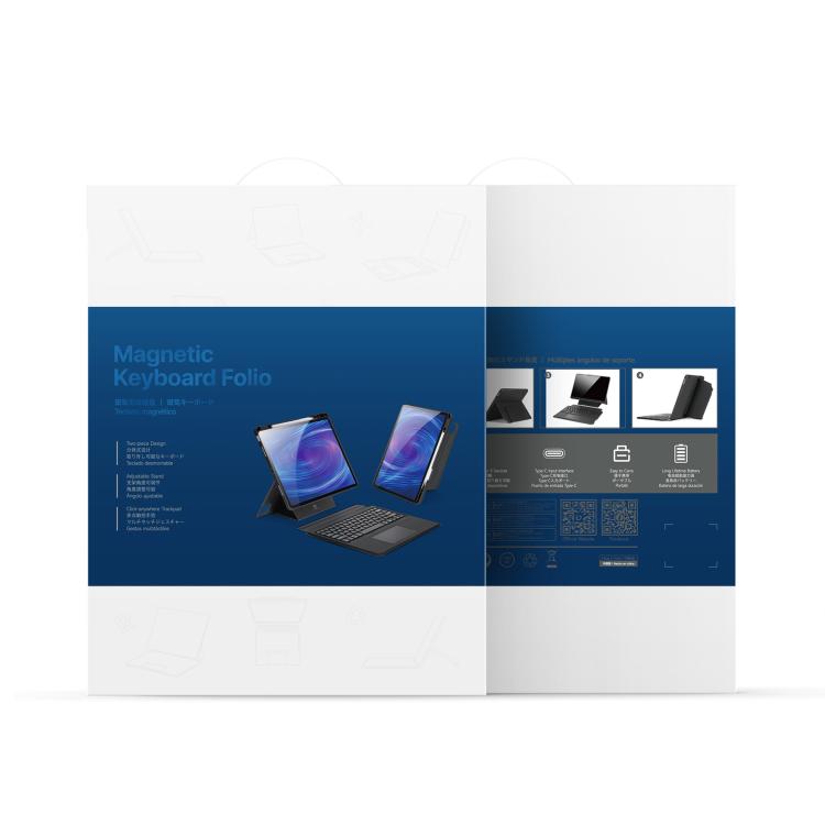 DUX DUCIS DK Series Backlight Magnetic Wireless Keyboard Vegan Leather Tablet Case, For iPad Pro 13 2025 / 2024, For iPad Pro 11 2025 / 2024, For iPad 2025 / 2022, For iPad Air 11 2025 / 2024, For iPad Air 13 2025 / 2024                                ...