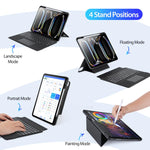 DUX DUCIS DK Series Backlight Magnetic Wireless Keyboard Vegan Leather Tablet Case, For iPad Pro 13 2025 / 2024, For iPad Pro 11 2025 / 2024, For iPad 2025 / 2022, For iPad Air 11 2025 / 2024, For iPad Air 13 2025 / 2024                                ...