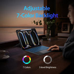 DUX DUCIS DK Series Backlight Magnetic Wireless Keyboard Vegan Leather Tablet Case, For iPad Pro 13 2025 / 2024, For iPad Pro 11 2025 / 2024, For iPad 2025 / 2022, For iPad Air 11 2025 / 2024, For iPad Air 13 2025 / 2024                                ...
