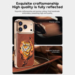 Embroidered Graffiti Vegan Leather Shield Electroplated Magnetic Phone Case, For iPhone 14 Plus, For iPhone 14, For iPhone 14 Pro, For iPhone 14 Pro Max