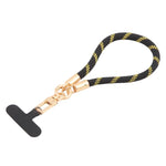 Goldfarbener Schnallen-Kurzer Handylanyard-Handgelenkriemen