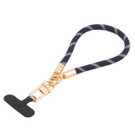 Goldfarbener Schnallen-Kurzer Handylanyard-Handgelenkriemen