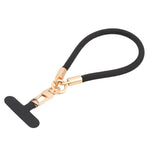 Goldfarbener Schnallen-Kurzer Handylanyard-Handgelenkriemen